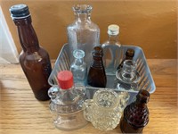 10 Assorted Glass Bottles