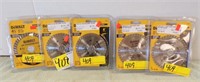 (4) DEWALT MASONRY 4 1/2" BLADES &...