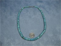 Native American Turquoise Bead Necklace See