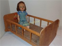 Vintage Cradle and Doll