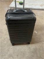 Hard plastic large rolling suitcase