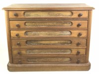 C.1920’s 6 Drawer Spool Cabinet