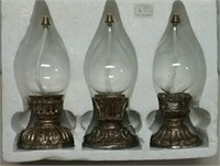 Three Oil Lamps Appear Unused