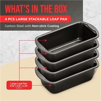Bakken- Swiss Loaf Pan Set 4-Piece - Carbon Steel