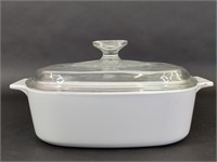 White Casserole Dish with Lid