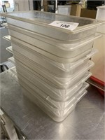 7 total Restaurant Storage Containers - 13 x 7 x 4