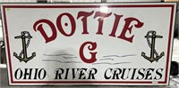 Dottie Ohio Riverboat Cruise Sign-48.5" tall x 94"
