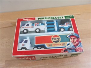 Buddy L Pesi Cola Truck Set Vintage