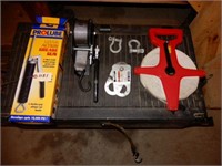 Manual Winch W/ Ratchet Crank, Greese Gun Plus