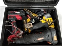 Tool Case With Drills And Assorted Tools