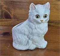 Vintage Lefton Cat Planter - Note