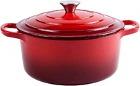 New Alathote 6 Quart Enameled Cast Iron Dutch Oven