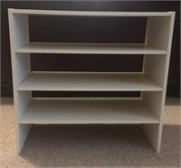 White Desk Craft Storage Shelf