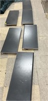 6 Black counter top piece (Each piece 38x15)
