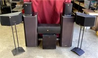 Klipsch Surround Sound Speaker System & Stands