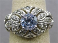 Sterling Silver size 5 ladies ring.