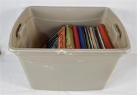 Tote Of Assorted Vtg Records