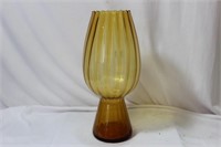 An Amber Glass Vase