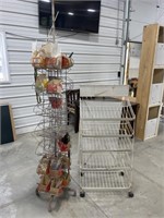 2 Display Shelves with Contents 24x51x141,