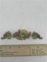 Custom jewelry, rhinestone brooch, and clip on