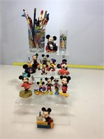 Assorted Mickey mouse collectibles. Tumbler, shot