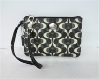 Coach Grey/Black/White Wristlet Wallet 6 x 4 x 1