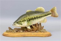 20" Lg Mouth Bass Carved by the Kelly Group,