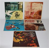 lot five Spanish guitar record albums