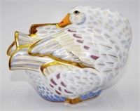 Royal Crown Derby Goose paperweight