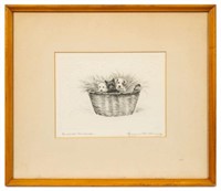 "Entende Cordiale", Etching by Marguerite Kirmse.