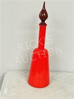 red bottle w/ stopper - 24" tall