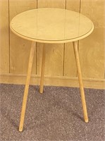Round Glass Topped Occasional Side Table