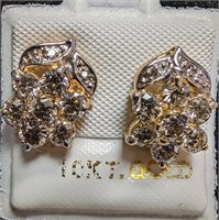 $5775 14K  Diamond(1.45Ct, Si2-I1,G-I) Earrings