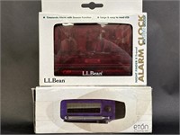 LL Bean Red Alarm Clock, FR150 Solar Powered