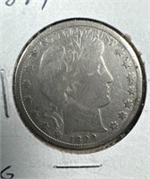 1899 Silver Barber Half-Dollar