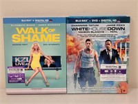 LOT OF 2 COMBO BLU-RAY, DVD & ULTAVIOLET MOVIES