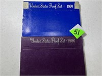 1970 & 1986 Proof Mint Sets