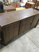 Wood TV stand, rough, 45 x 15 x 25.5"T