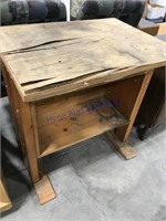 Wood table, rough