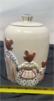 Vintage 3 Bear Cookie Jar by Abington USA 969