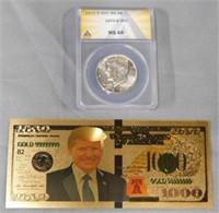 1970-D Kennedy Half Dollar ANACS Graded MS66 and