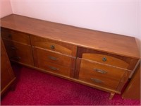 Vintage Dresser, Mirroir, Head Board Side Table