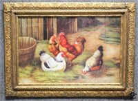 Roosters & Hens Print