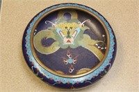 Chinese Dragon Cloisonne Bowl