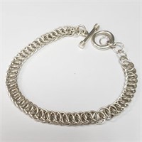 $170 Silver 16.8G 8"  Bracelet