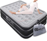 EZ INFLATE Twin Air Mattress with Built-in Dual