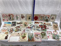 Approx. (50) Postcards, Mostly Valentine’s Day,