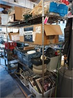 4 tier metal shelving 74x72x24 no content