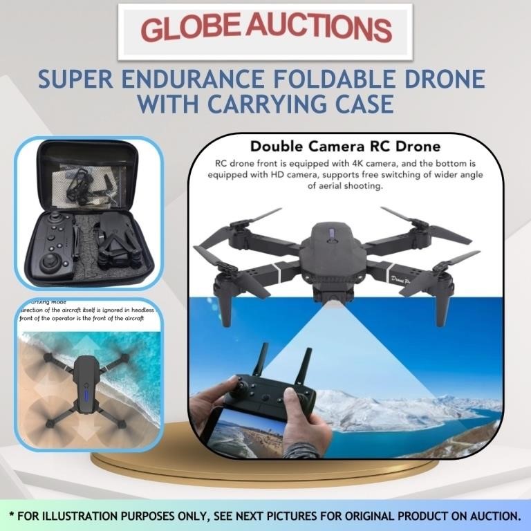 SUPER ENDURANCE FOLDABLE DRONE W/ CARRYING CASE