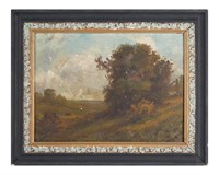 GEORGE E. NILES, 1861, oil on board, landscape